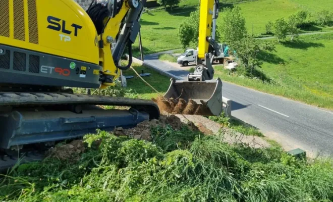 Terrassement et enrochement, Saint-Chamond, SLT TP